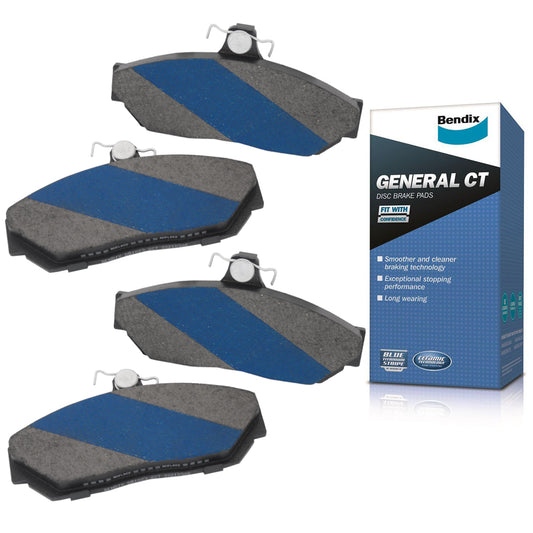 Bendix GCT Front Disc Brake Pads (Girlock Alloy Caliper) Holden HQ HJ HX HZ WB - DB1023