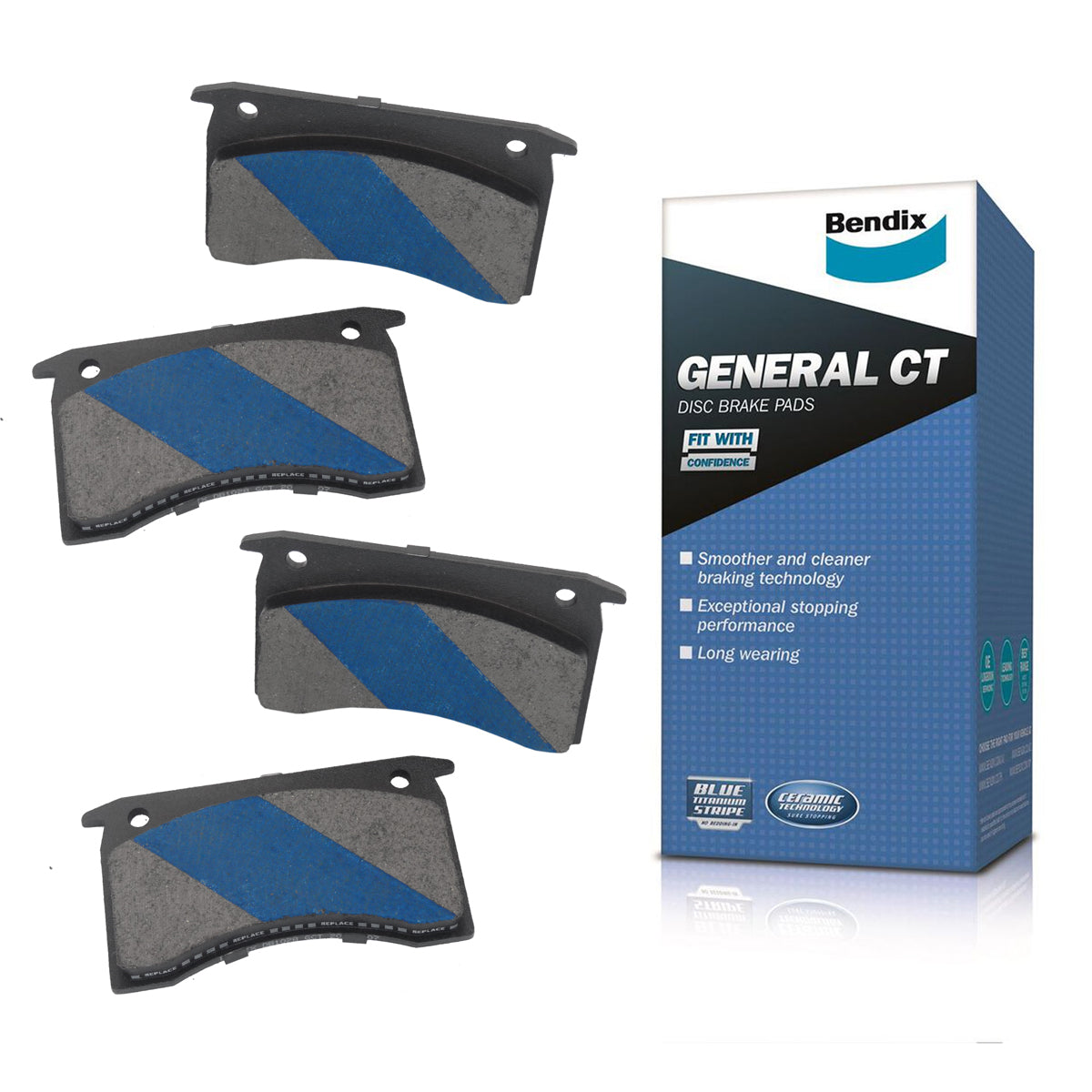 Bendix GCT Front Disc Brake Pads(PBR Caliper) Holden LX UC Torana - DB1028