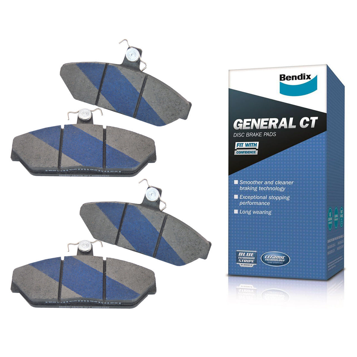 Bendix GCT Front Disc Brake Pads (Girlock Caliper) Ford XE XF XG ZL - DB1075