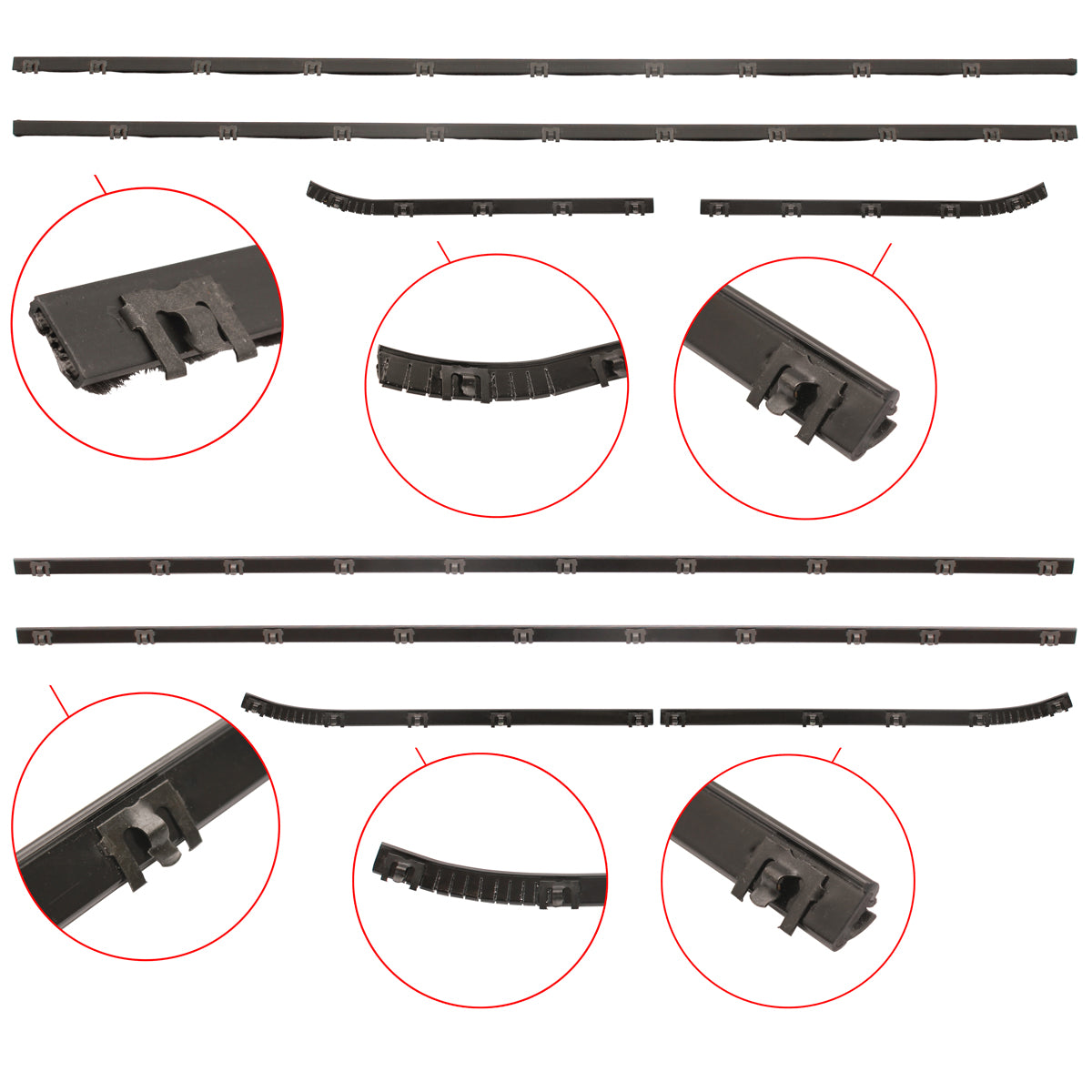 Door Belt Kit Valiant VK CK CL Coupe - DBKVALK1