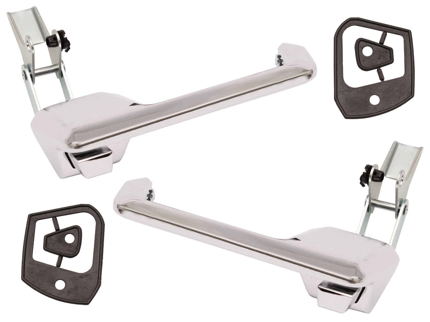 Ford FRONT Chrome Outer Door Handle PAIR Left + Right XR XT XW XY ZA ZB ZC ZD - DH2020P