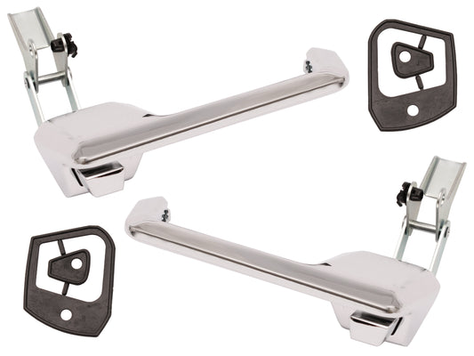 Ford FRONT Chrome Outer Door Handle PAIR Left + Right XR XT XW XY ZA ZB ZC ZD - DH2020P