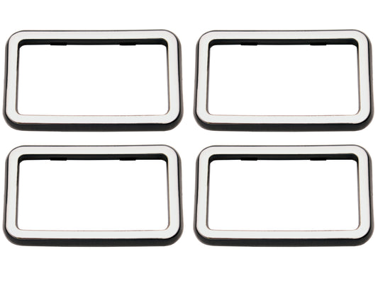 Holden Commodore Door Handle Surround TRIMS VB VC VH VK VL Chrome/Black x4 - DHS1001