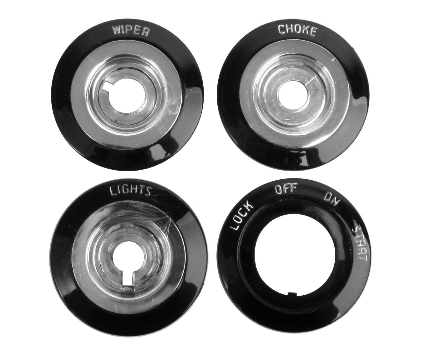 Holden Dash Knob SURROUND Set FB EK Wiper Choke + Lights + Ignition - DKD1002