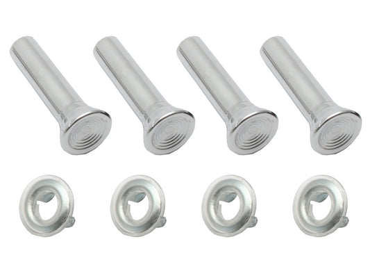 Holden CHROME Door Lock Knob +Ferrule HK HT HG HQ HJ HX HZ WB LC LJ LH LX UC x4 - DLK2