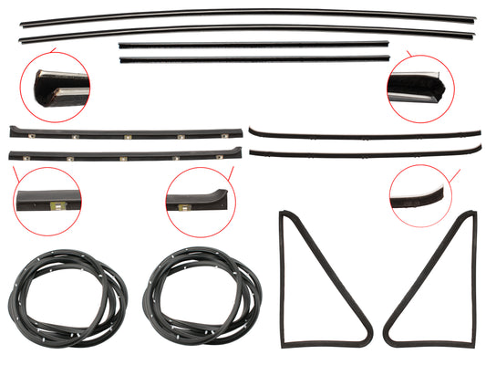 Door Rubber Kit EJ EH Rear Wagon - DRKEJ3