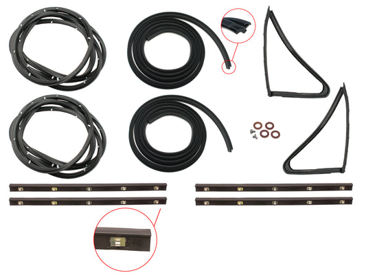 Door Rubber Kit HK HT HG Front All Exc Monaro - DRKHK1