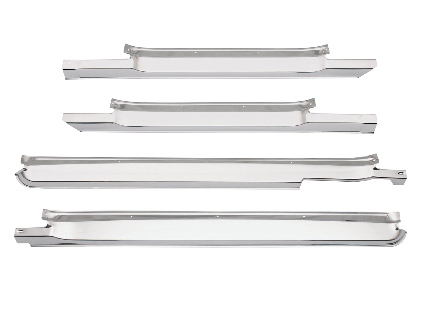 Holden Scuff Plate /Panel Sill Set CHROME HQ HJ HX HZ (4 Door) - DSP1027
