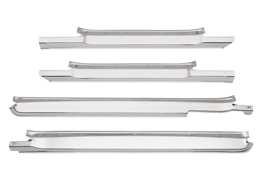 Holden Scuff Plate /Panel Sill Set CHROME HQ HJ HX HZ (4 Door) - DSP1027
