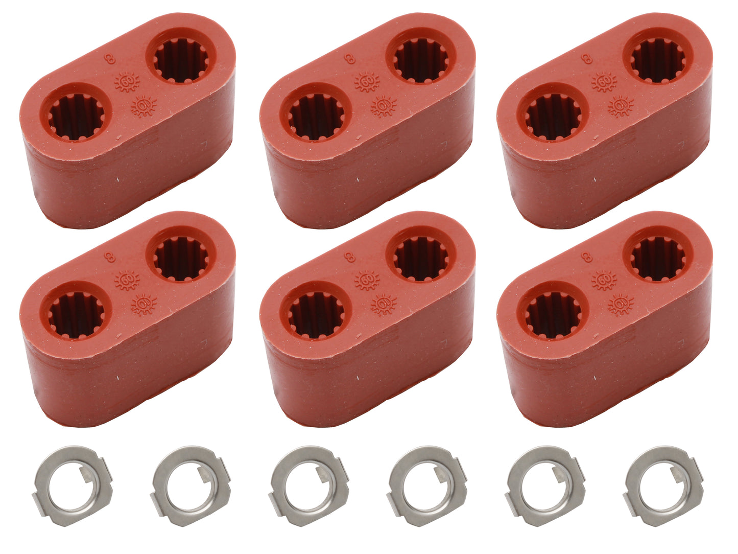 Holden Commodore V8 Exhaust Muffler Hanger Kit x6 VP VR VS VT VX VY VZ - EB1008