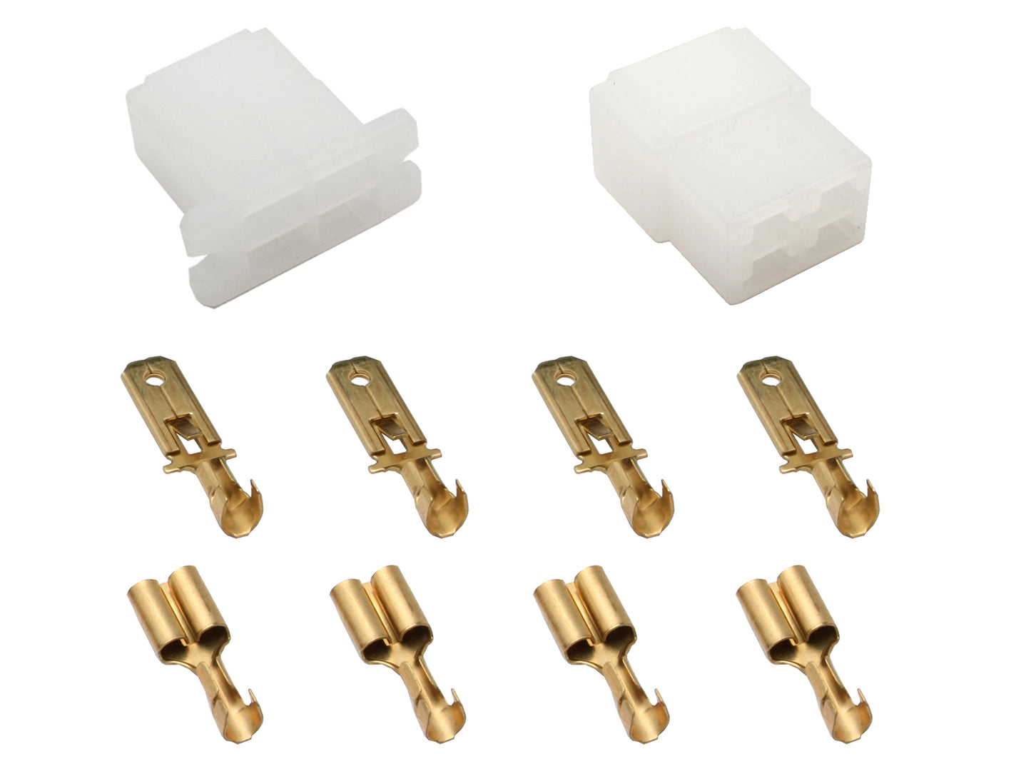 Wiring Terminal & Connector Body (4 Pin Female & Male) Holden EJ EH HD-HG HQ-WB LC-UC - EC1008
