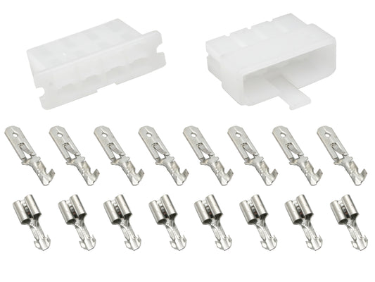 Wiring Terminal & Connector Body (8 Pin Female & Male) Holden EJ EH HD-HG HQ-WB LC-UC - EC1010