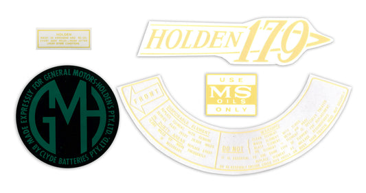 Engine Bay Decal Kit ‘179’ Holden EH - ED1001