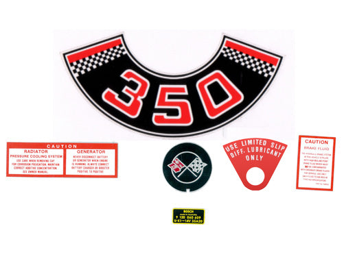 Engine Bay Decal Kit ‘350’ Holden HT HG - ED1013A