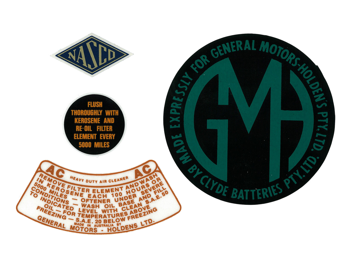 Engine Bay Decal Kit Holden FE FC - ED1039