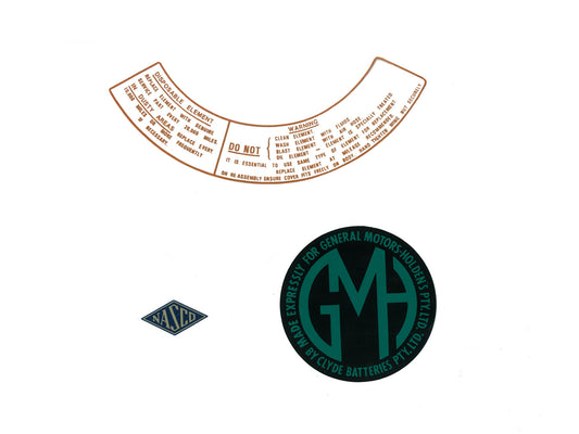 Engine Bay Decal Kit Holden EK - ED1043