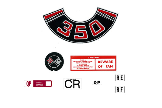 Engine Bay Decal Kit ‘350’ Holden HQ - ED1048