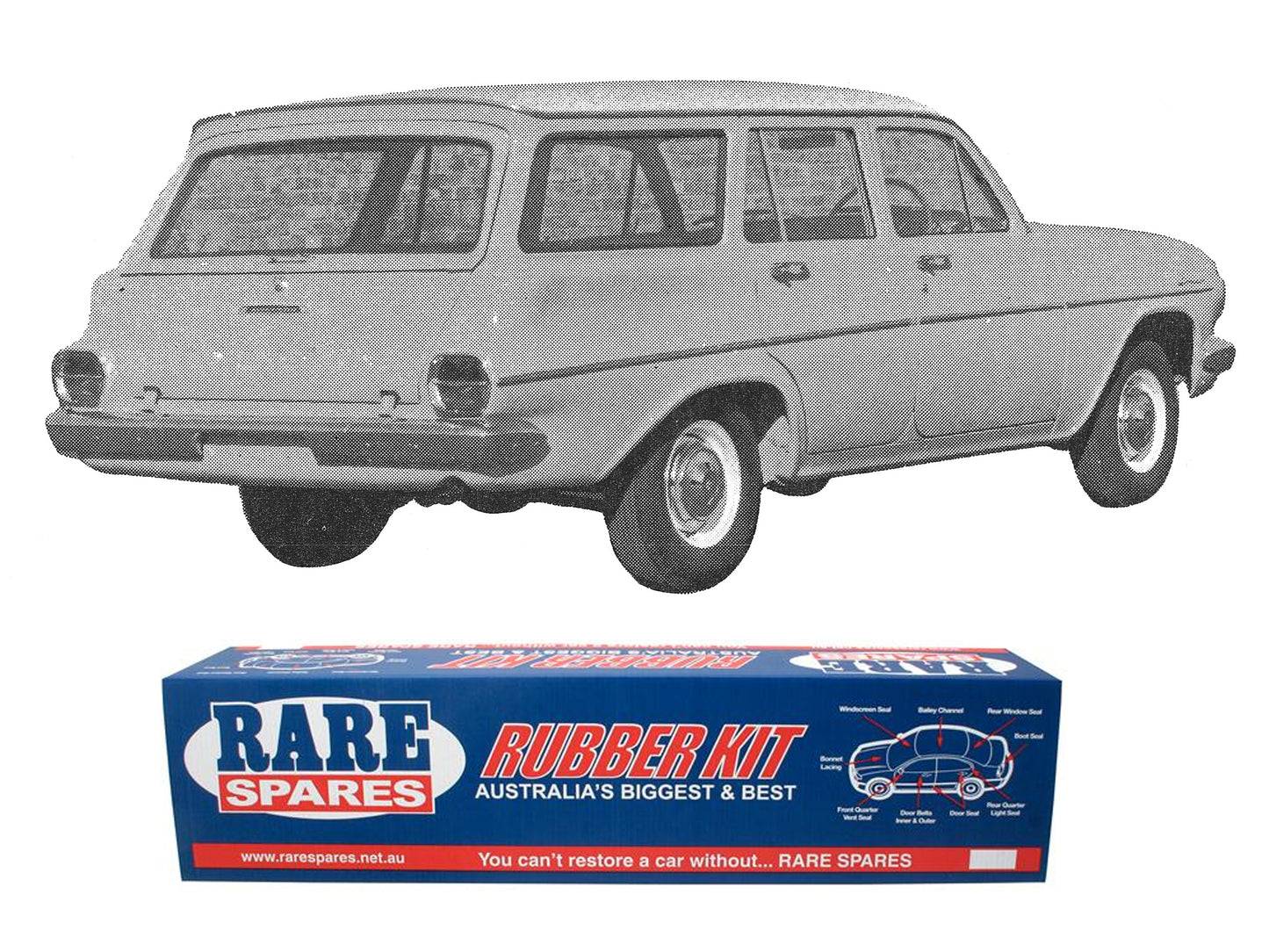 Body Rubber Kit Holden EJ Wagon - EJ4
