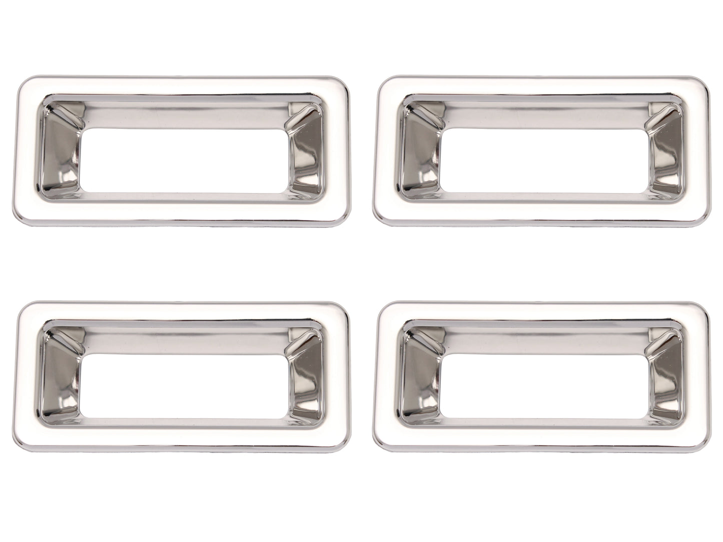 Holden Commodore Door Lock Slide Surround TRIMS VB VC VH VK VL Chrome x4 plastic - ELS1001