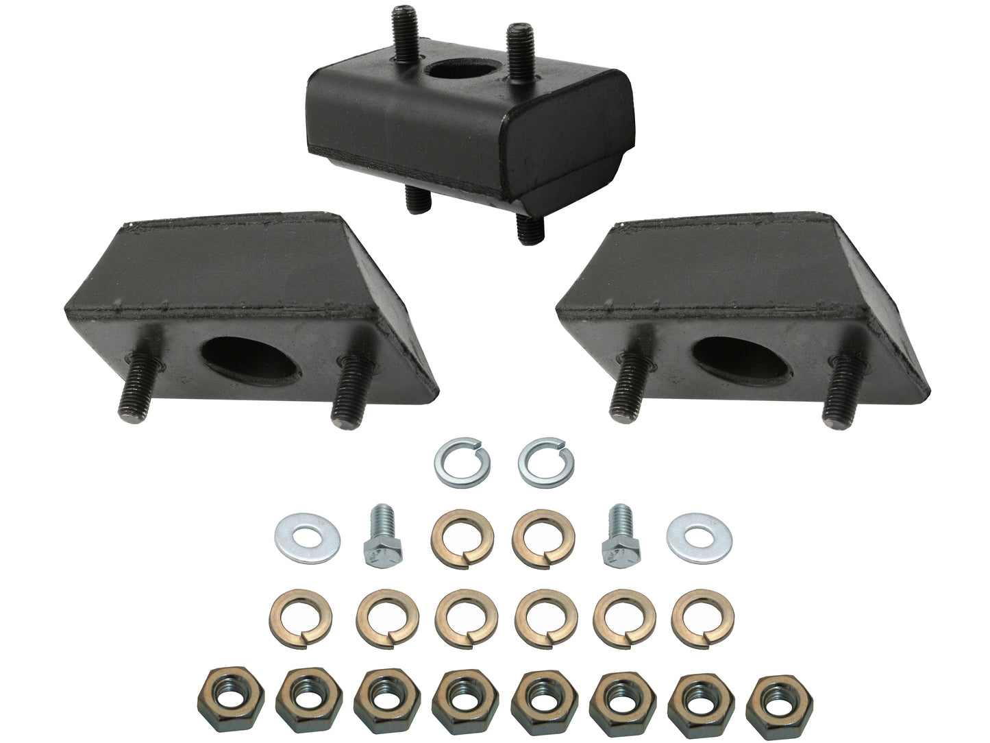 Holden Engine + Gearbox Mount + Nuts FX FJ FRONT + REAR Grey Motor rubber trans - EM1001