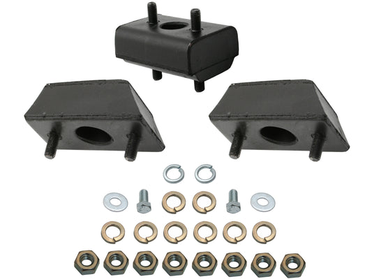 Holden Engine + Gearbox Mount + Nuts FX FJ FRONT + REAR Grey Motor rubber trans - EM1001