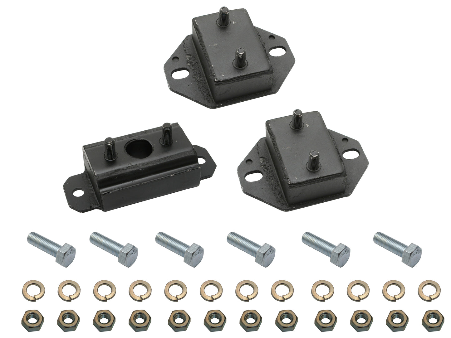Holden Engine Mounting + Bolt Kit x3 FE FC FB EK rubber - EM1002