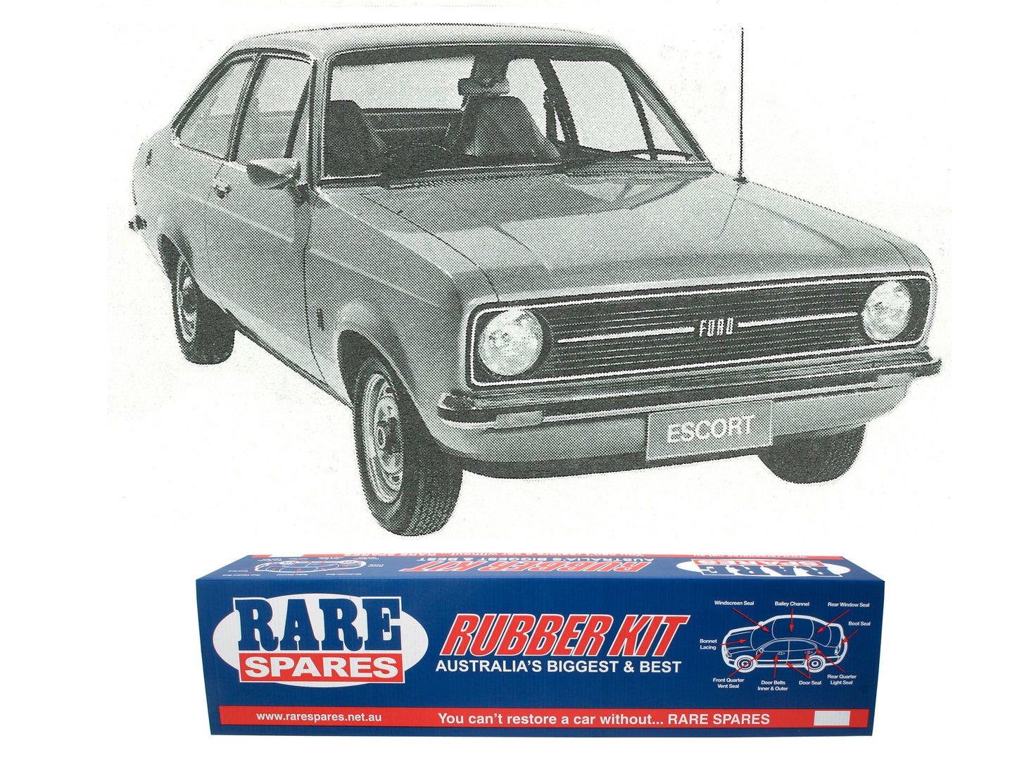 Body Rubber Kit Ford Escort MK2 2 Door - ES5
