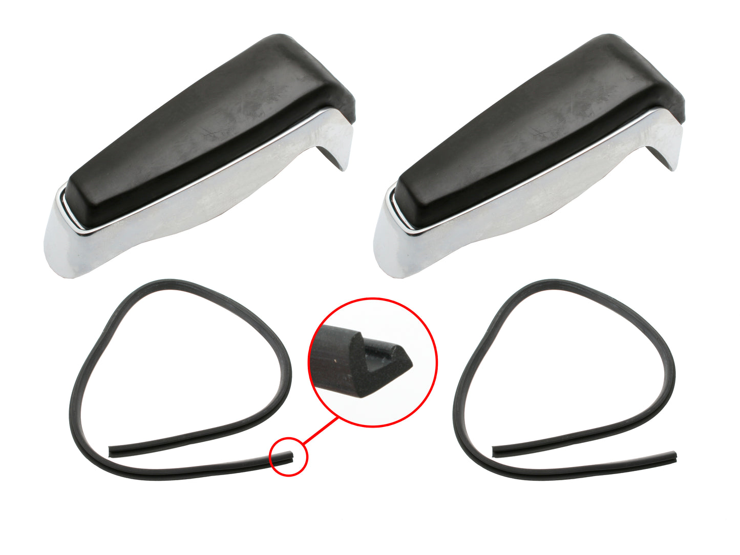 Ford Front Bumper Bar Over Rider Overrider +Rubber Kit XR XT XW XY ZA ZB ZC ZD - F2199