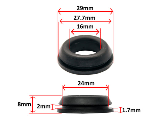 Ford Wiper Motor Grommet - Pivot to Cowl - XD XE XF XG XH ZJ ZK ZL seal - F2331