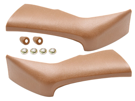 Ford Dash Side Trim Pair + Fitting Kit SADDLE XW XY plastic panel - F2339