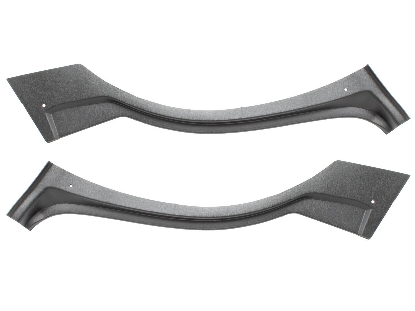 Ford Dog Leg Rear Wheel Arch Plastic Trim Pair BLACK XW XY Sedan panel - F2342