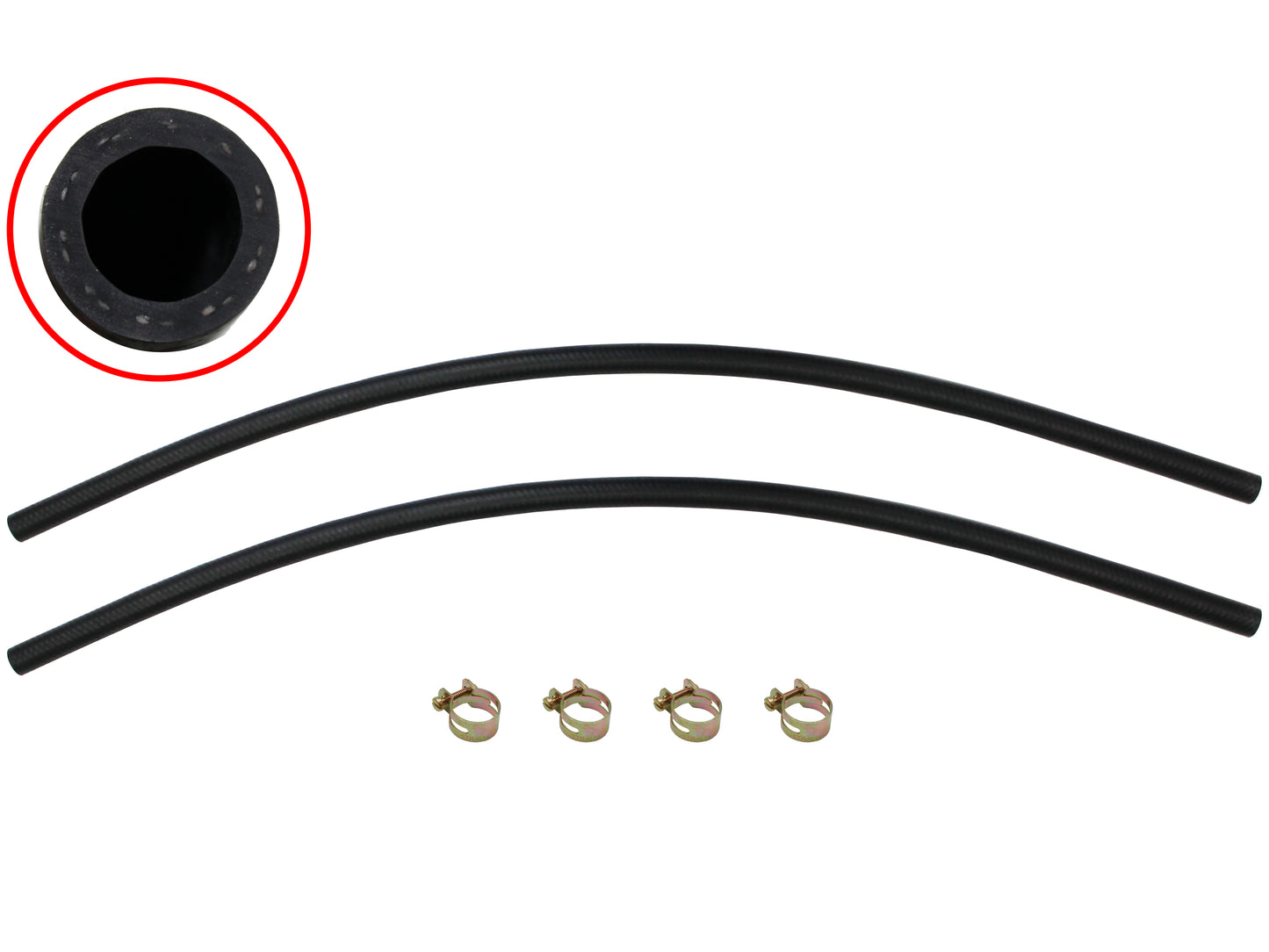 Ford Heater Hose Patterned 5/8 x 1000mm + Clamps XA XB XC ZF ZG ZH - F2421