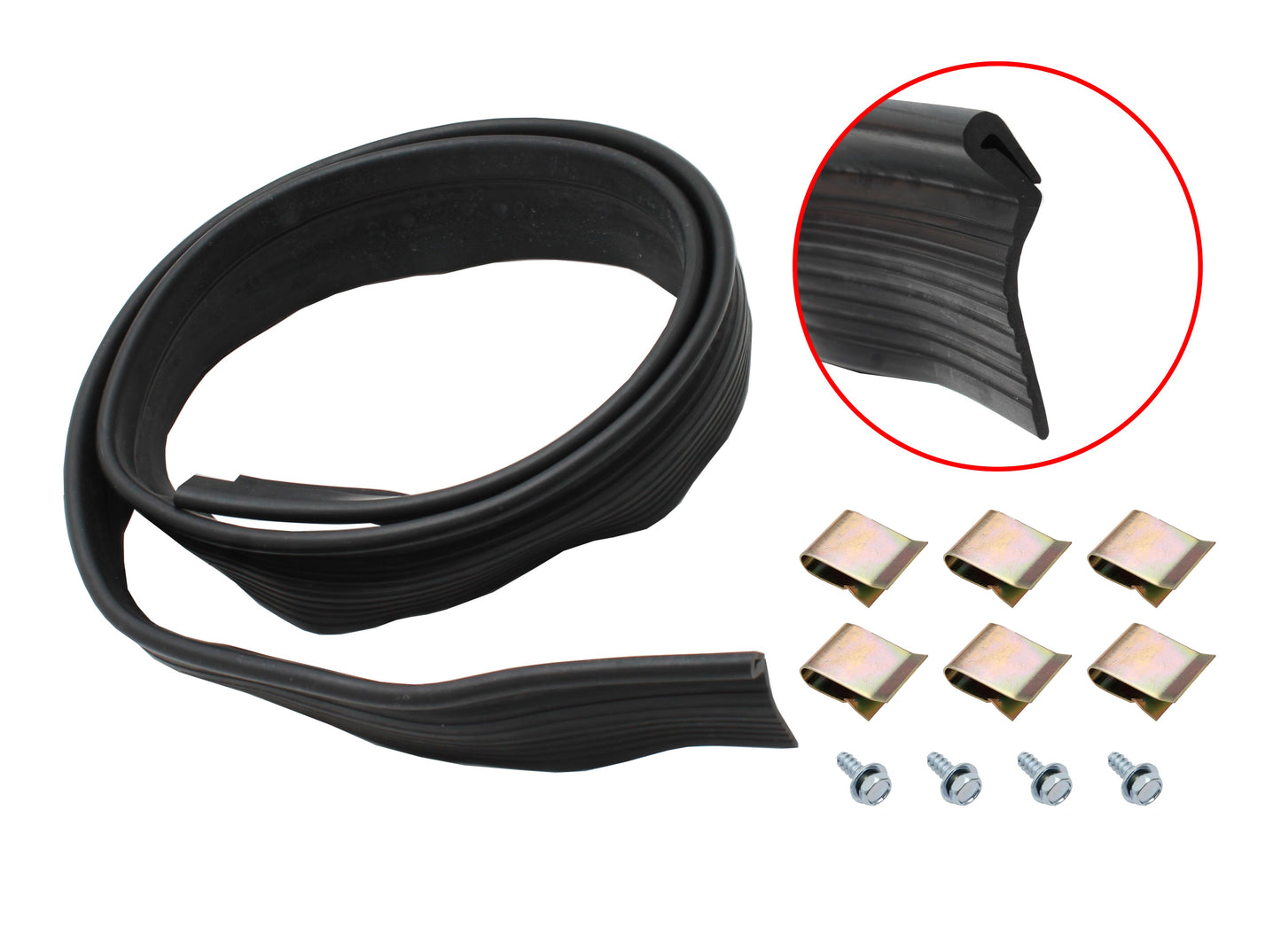 Ford Rear Bumper Bar Dust Strip + Fitting Kit XR XT XW XY Falcon rubber - F2447