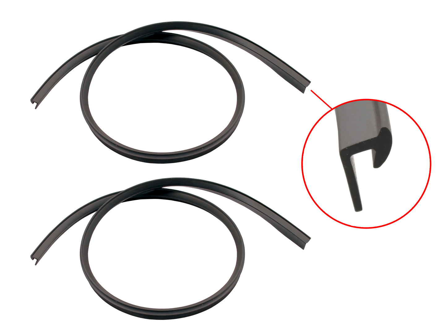 Ford Tail Light Rubber Seal Pair  XA Sedan Only Taillight Bezel To Body - F2485