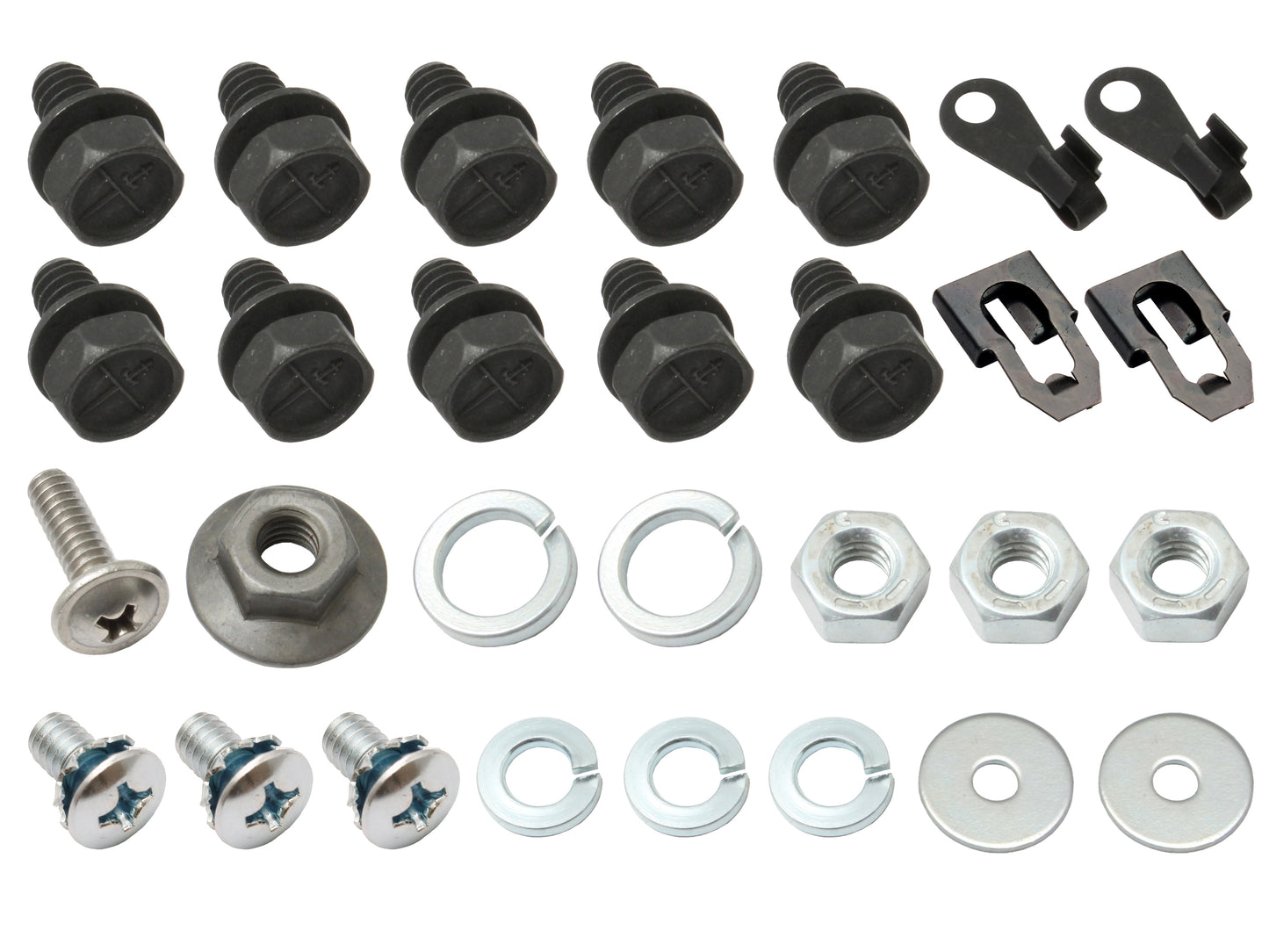Holden Bolts +Nuts +Clips Internal REAR Door Kit HQ HJ HX HZ latch rod regulator - FK1001