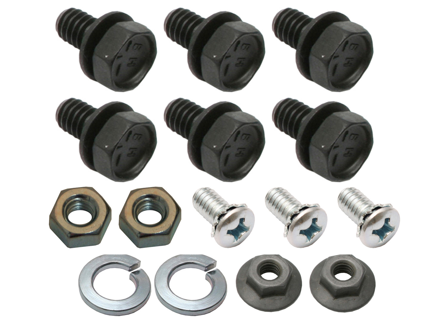 Holden Rear Window Regulator + Latch Nut + Bolt Kit x1 HK HT HG winder internal - FK1006