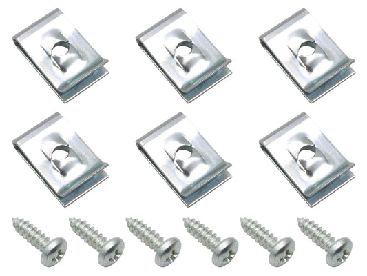 Holden HQ Front Indicator To Bumper Screw Kit Left + Right nut bolt clip - FK1176