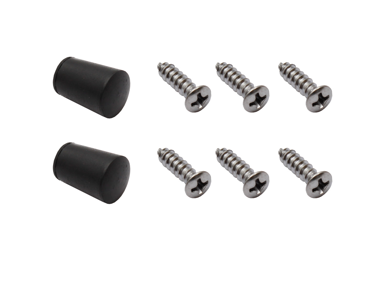 Ford Sunvisor Mounting Screw + BLACK Tip Kit XT XW XY ZA ZB ZC ZD sleeve - FK2017A