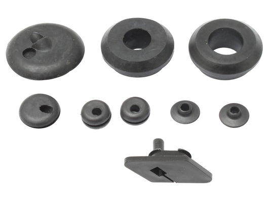 Holden Firewall Grommet Set x8 HJ rubber plug wiring boot insulator - FW1007B