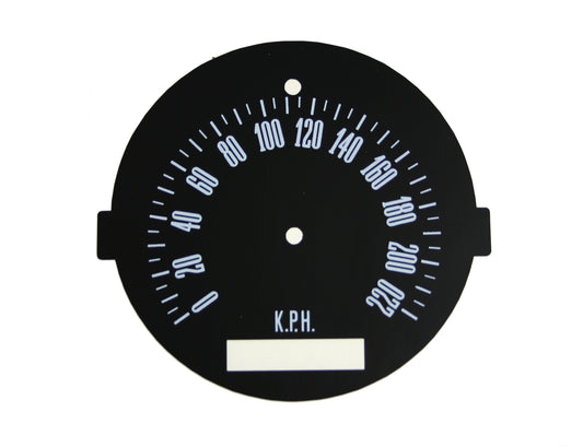 Speedo Conversion Decal (140 MPH / 220 KPH) Ford XW XY - GD2001E
