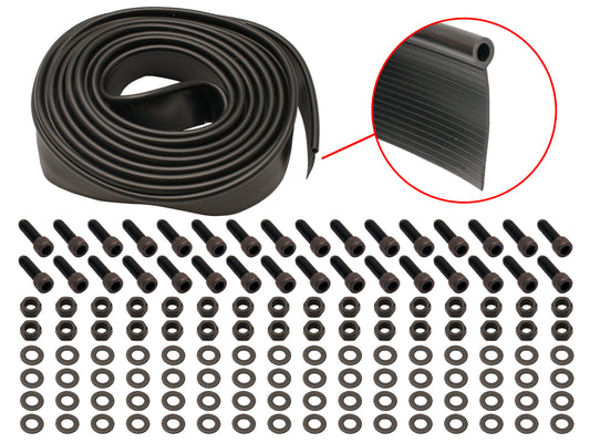 Torana LH LX UC Guard /Fender Flare Rubber Fitting Seal kit. No Rust Black bolts - GMH-1089