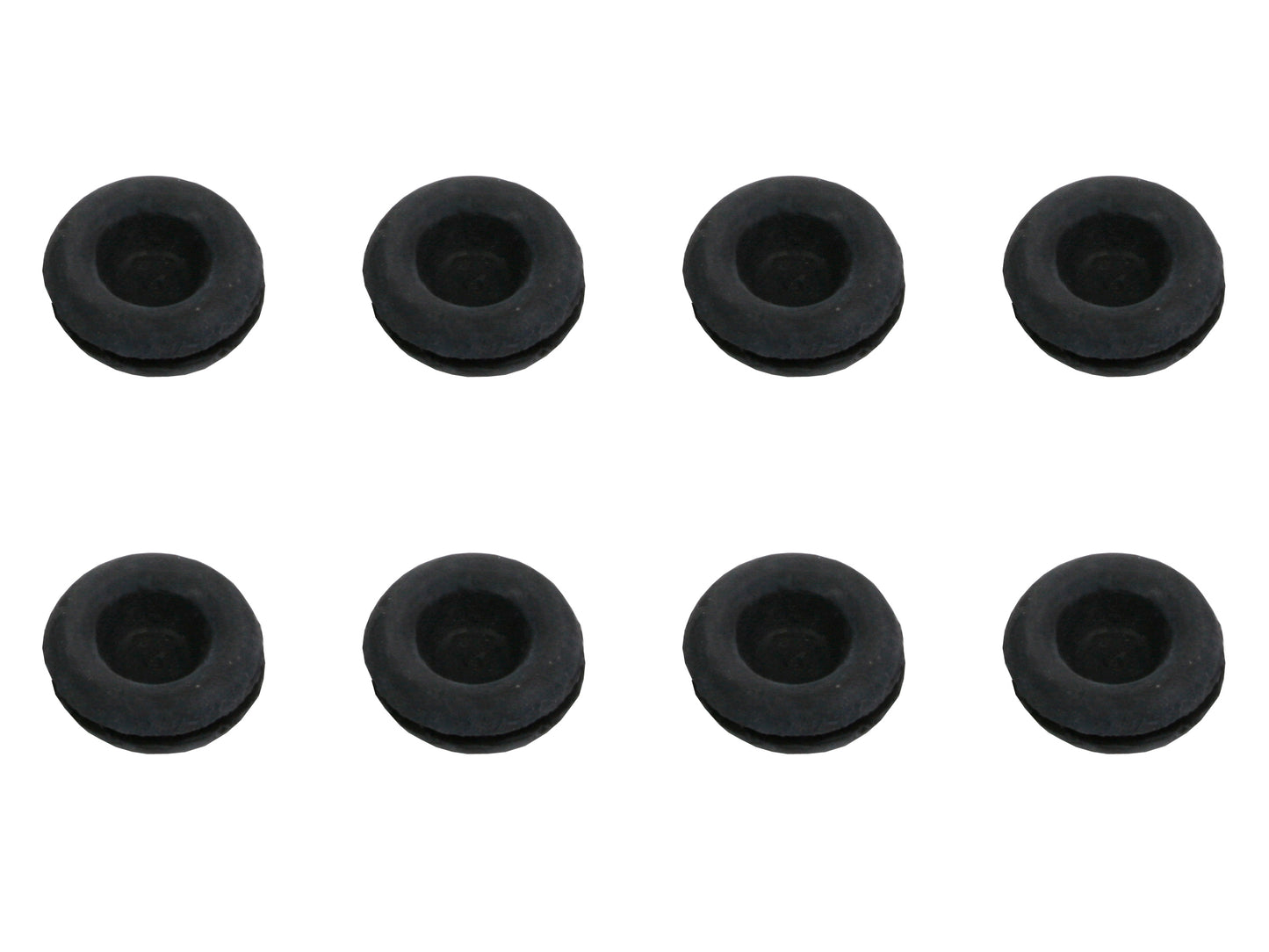 Universal Rubber Grommet Kit x8 Blind Centre Flange 17.5mm O.D 12.7mm I.D - GP1001
