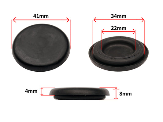 Universal Blind Grommet 42mm OD 32mm ID 1pc rubber blanking plug - GR1006