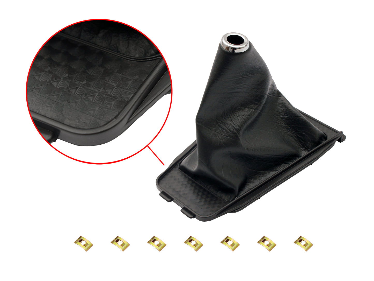 Holden Black Manual Gear Shift Boot + Fish Scale Surround EARLY HQ 4 Speed - GSB1006A