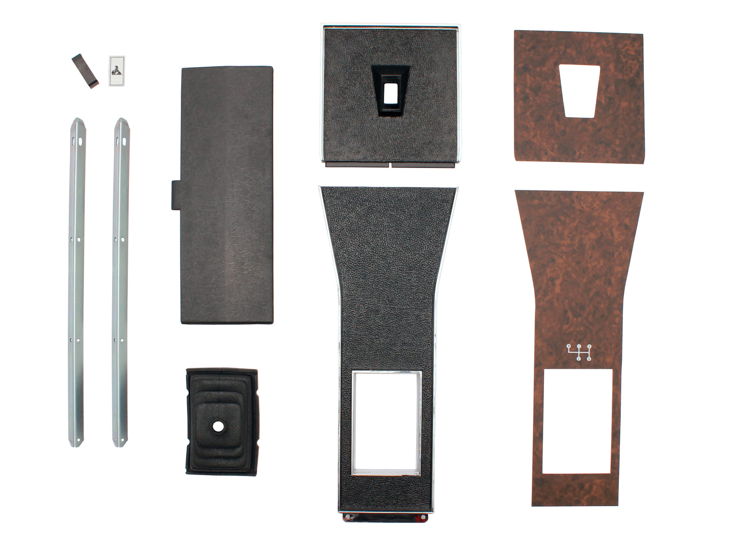 Holden Manual Gear Shift Console Cover Lid Surround & Boot Kit 4spd WALNUT HG - GSB1011WN