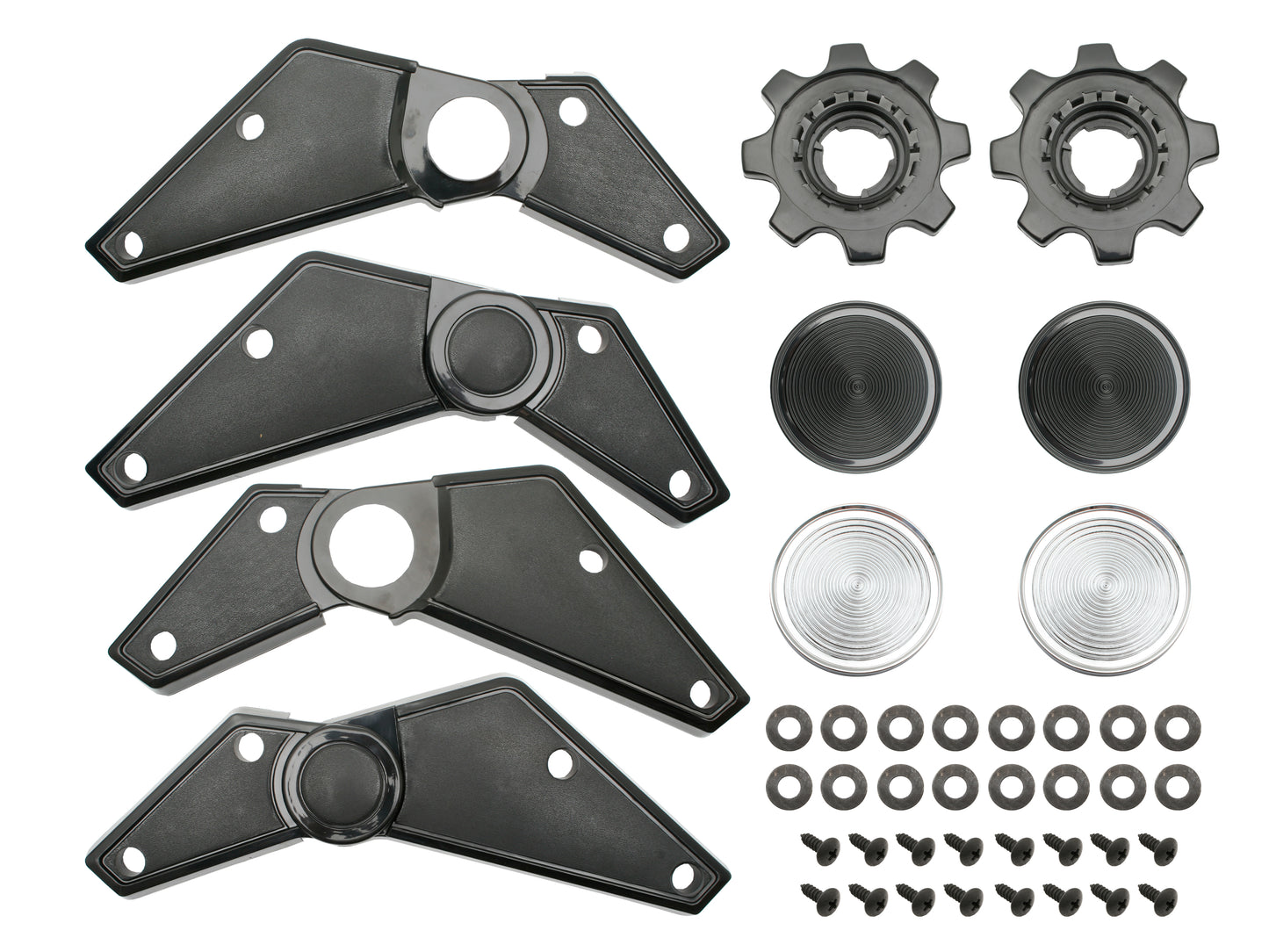 Holden Bucket Seat Hinge Cover Set HQ HJ HX HZ LH LX UC  Adjuster Recliner Knob - H1015