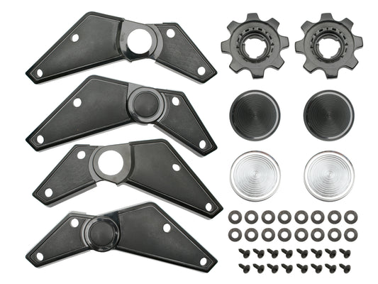 Holden Bucket Seat Hinge Cover Set HQ HJ HX HZ LH LX UC  Adjuster Recliner Knob - H1015