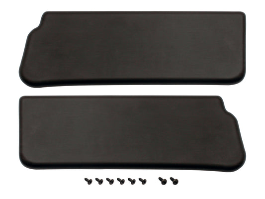 Holden Sunvisor Pair NEW HQ HJ HX HZ LH LX UC Black Herringbone sun visor shade - H1280