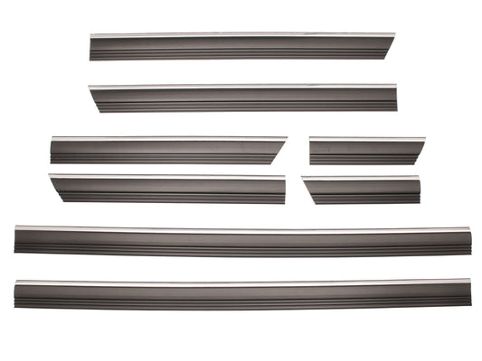 Holden Commodore Rubber Body Mould + Chrome Strip Kit VH Sedan 8x Pce Set - H1391