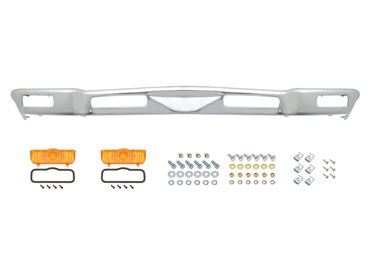 Bumper Bar Kit HQ Front With Amber Ind Lenses - H1429